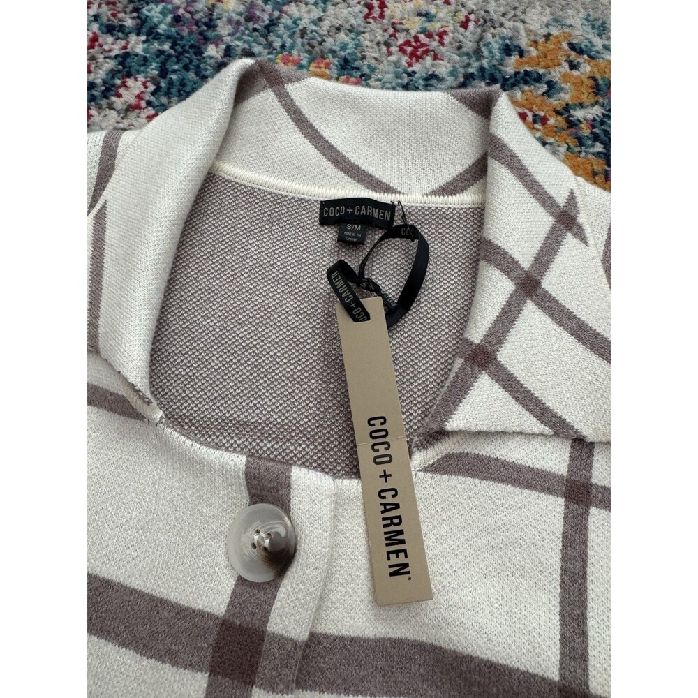 NEW Coco + Carmen Juliana Double Knit Long Coat Size S/M - Picture 5 of 14